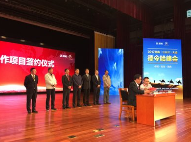 2017浙商（投融資）大會(huì )-德令哈合作項目簽約儀式現場(chǎng)