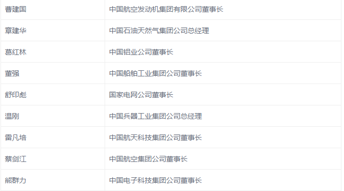 國網(wǎng)、國電投、大唐、神華、三峽等8家能源企業(yè)，總計29家央企大佬入選十九大代表
