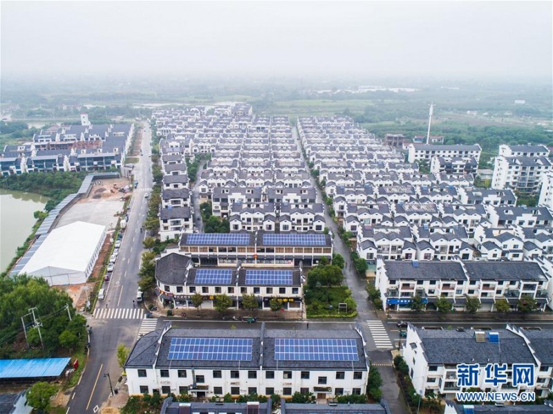 浙江長(cháng)興：光伏發(fā)電示范村500余戶(hù)項目陸續并網(wǎng)發(fā)電（組圖）