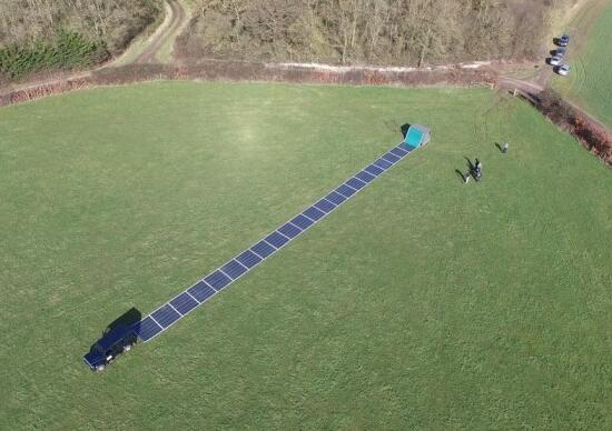 英國測試地毯式太陽(yáng)能電池板