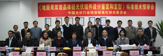 中國光伏行業(yè)協(xié)會(huì )標準《地面用雙玻晶體硅光伏組件設計鑒定和定型》標準技術(shù)預審會(huì )順利召開(kāi)