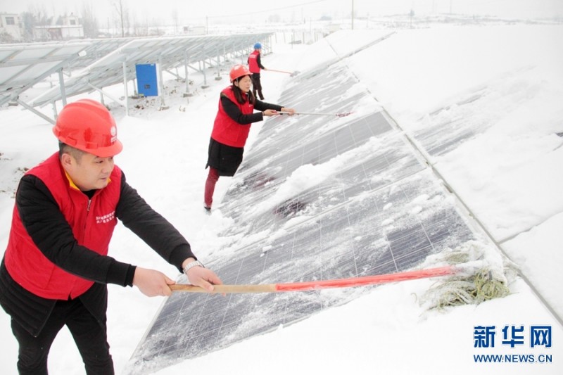 河南內鄉：積雪嚴重致799個(gè)光伏扶貧電站不能正常發(fā)電