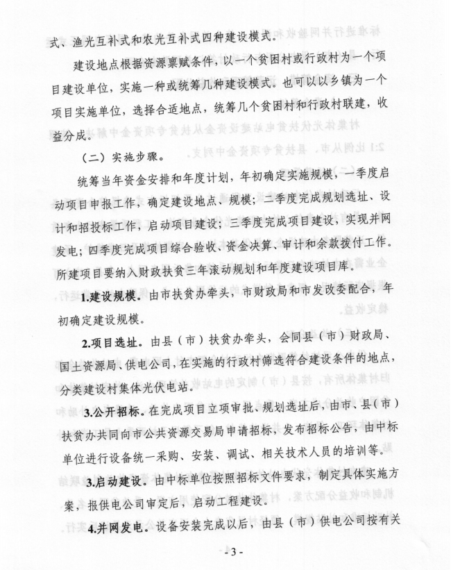 安徽合肥印發(fā)村集體光伏扶貧電站建設工程實(shí)施方案