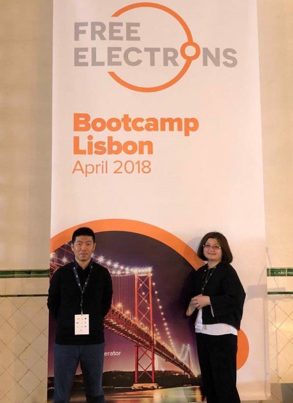億可能源CEO王春光及首席科學(xué)家蘇明在Bootcamp現場(chǎng)