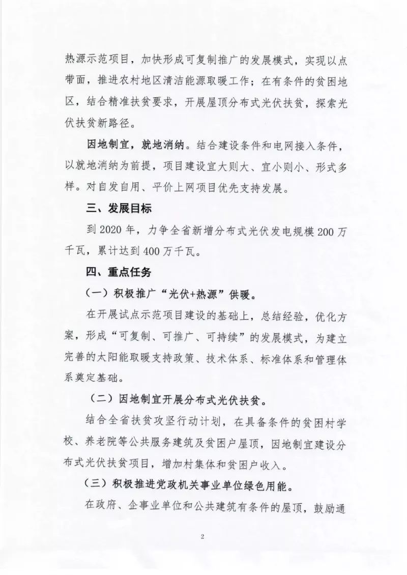 2020年新增2GW 河北三年分布式光伏指標征求意見(jiàn)