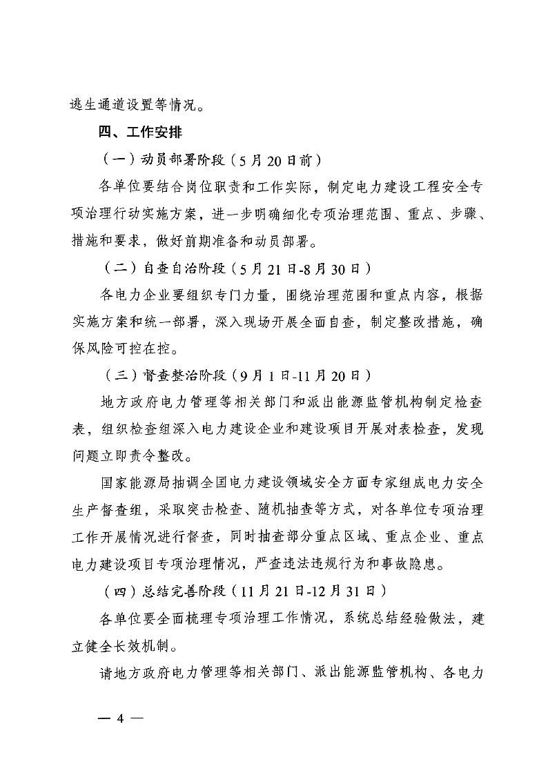 國家能源局發(fā)布太陽(yáng)能發(fā)電等發(fā)電建設工程施工安全專(zhuān)項治理行動(dòng)實(shí)施方案通知